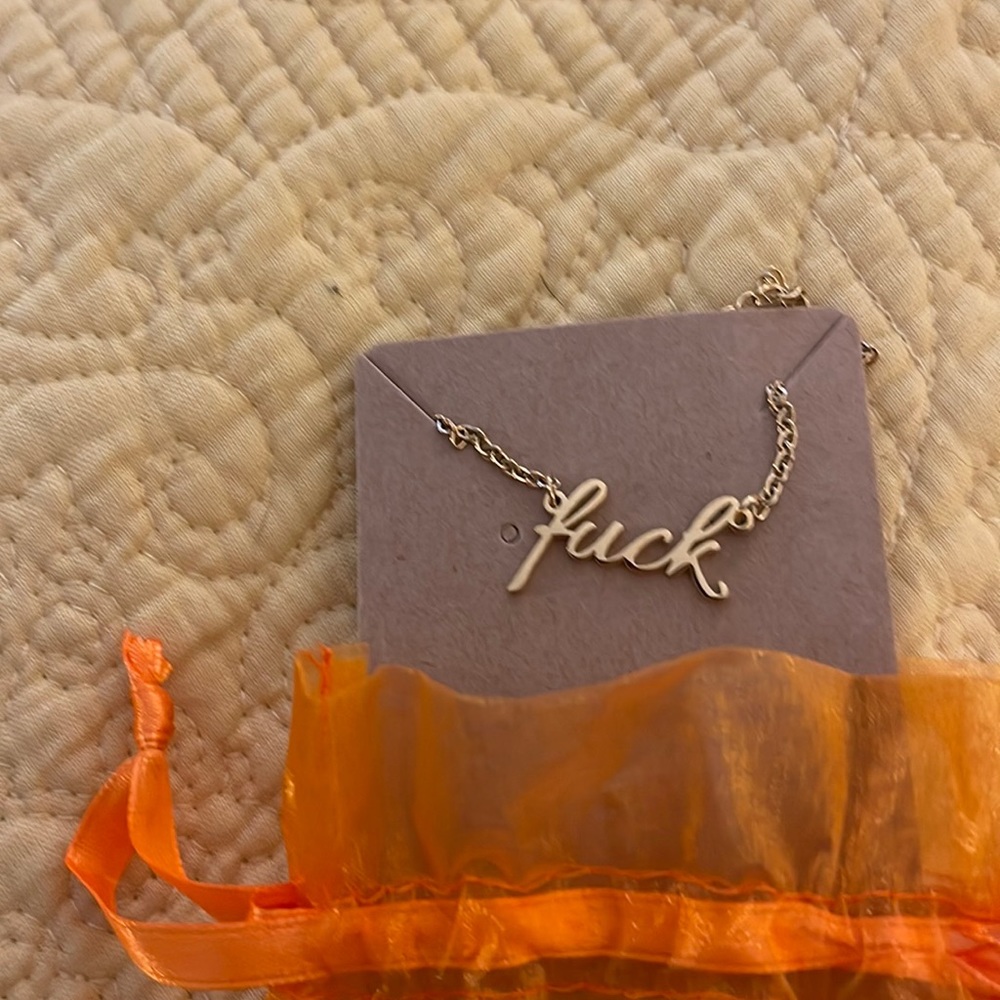Statement Necklace “f—-“
